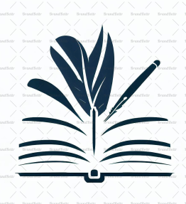 Offenes Buch und Feder